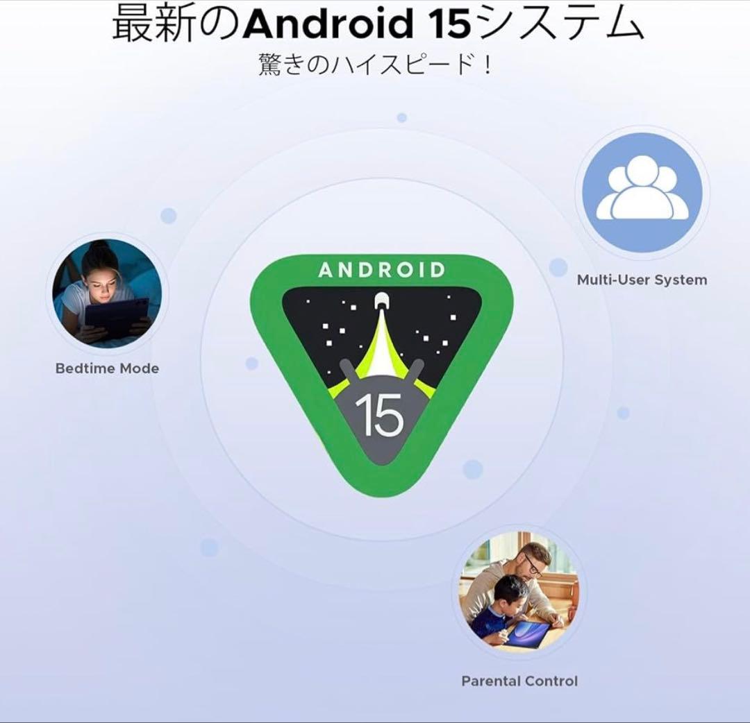 11インチ 4G タブレットAndroid15 30GB+256GB+2TB