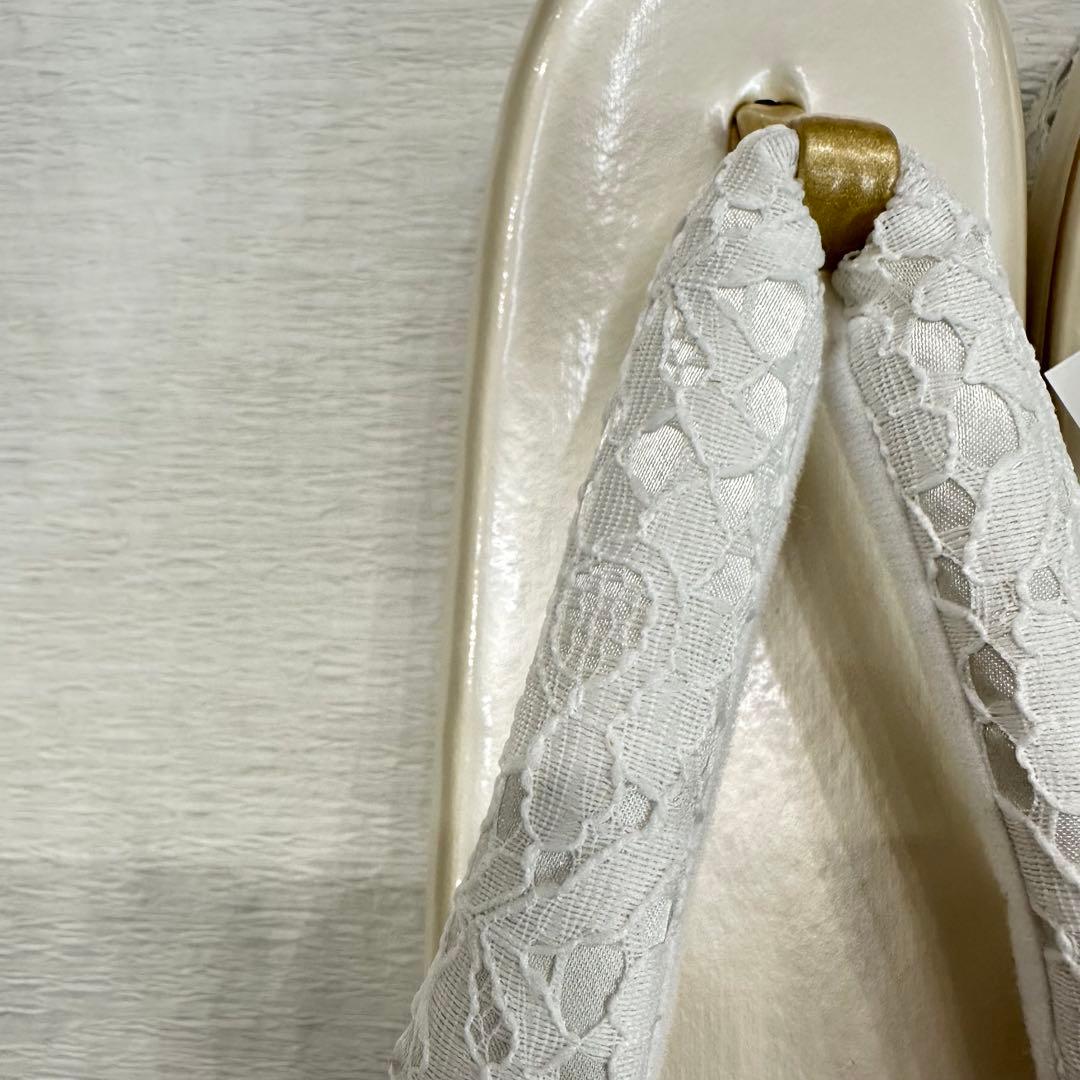 新品草履バッグセット 成人式 振袖 袴 レース草履 パール草履 パールレース