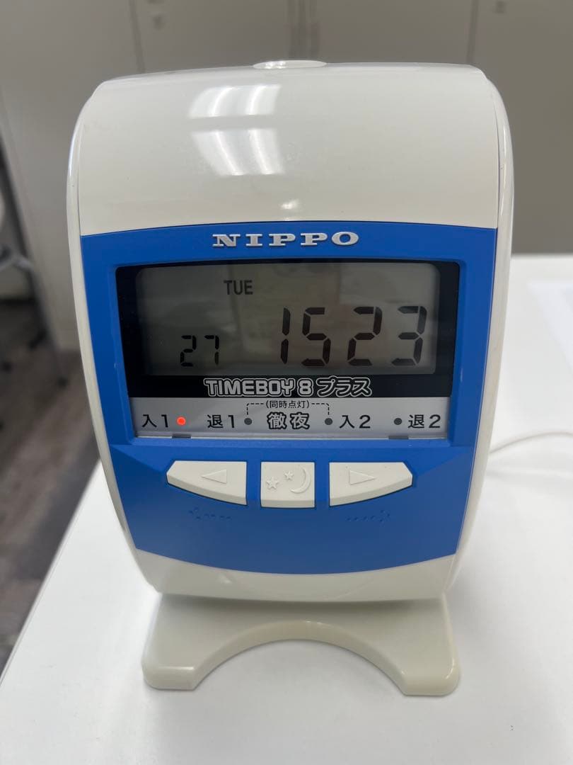 タイムレコーダー(NIPPO TIMEBOY 8 プラス) カードラック付き！