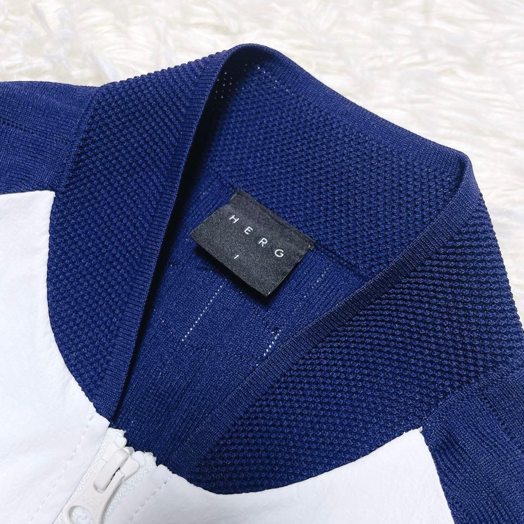 HERG1 エルグワン プリーツジップアップ ゴルフ ブルゾン