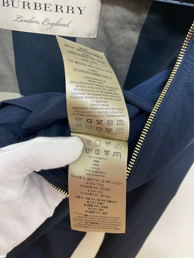 極美品✨バーバリーブリット　ナイロンジャケット　ホースロゴ　ダブルジップ　M