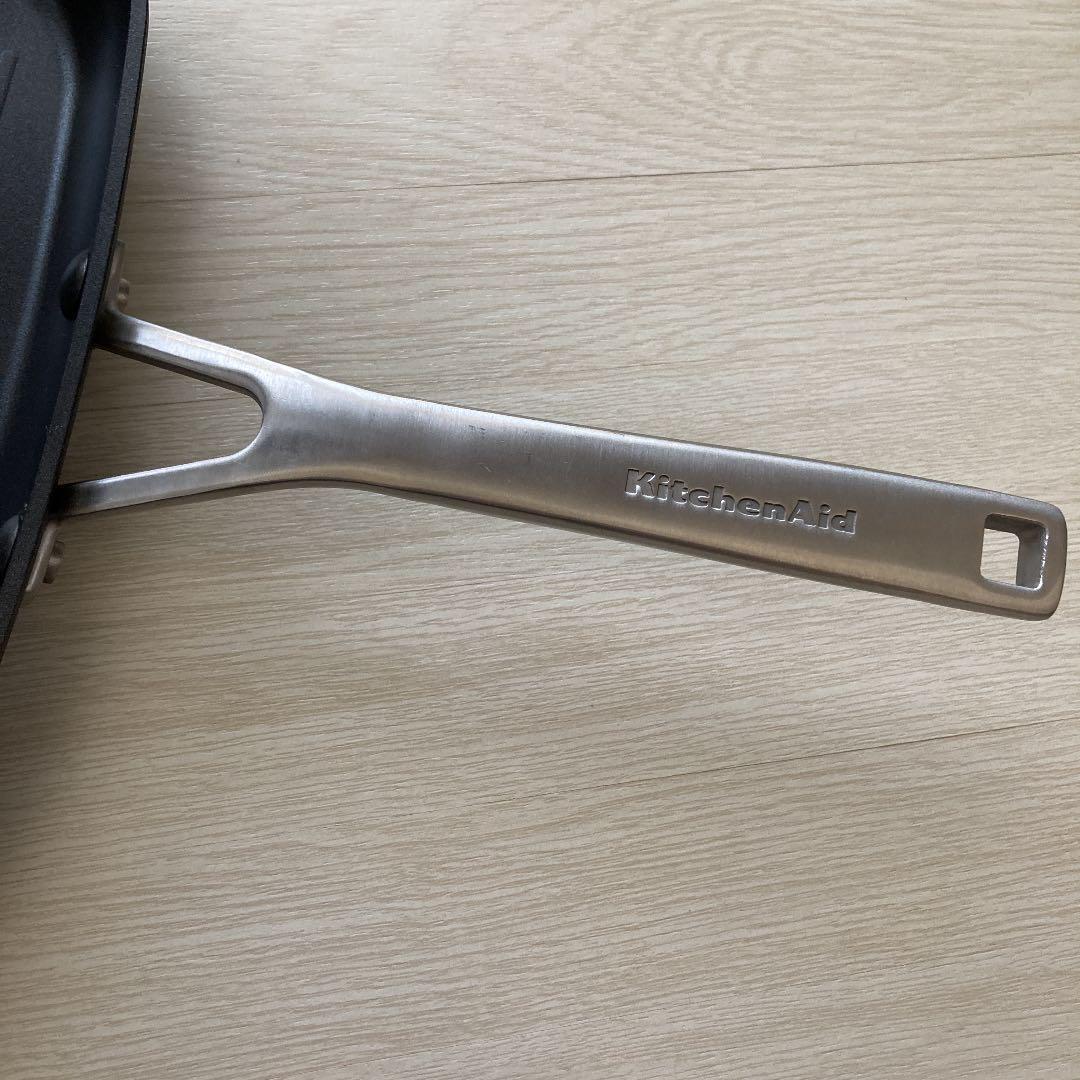 美品　キッチンエイド　グリルパン　スクエア　フライパン　IH　インダクション対応