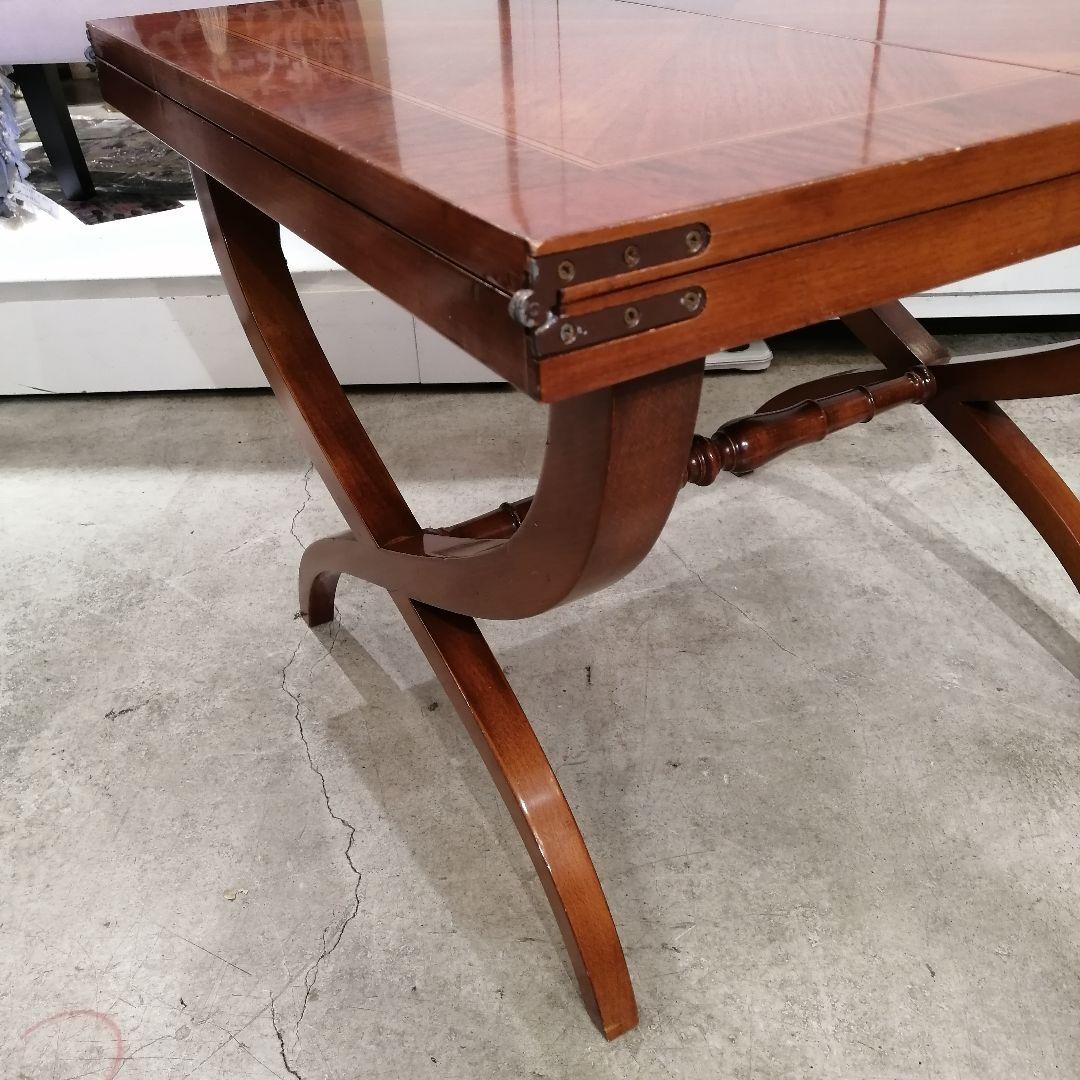 N【極美品】ヨーロピアンクラシック 拡張式 センターテーブル ローテーブル