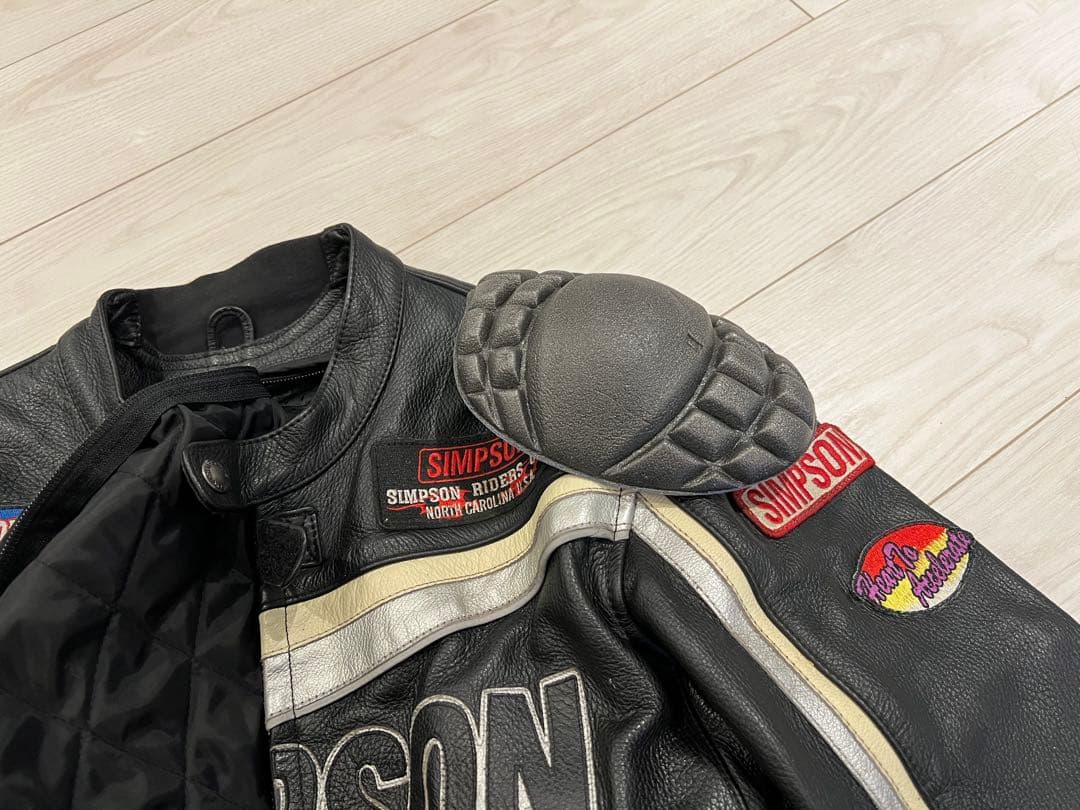 SIMSON レザー ジャケット シンプソン　ライディングジャケット
