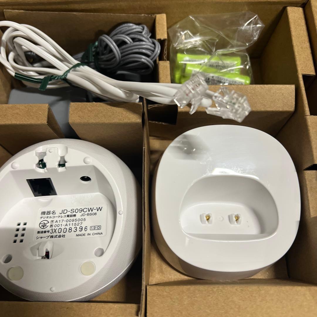 SHARP JD-S09CW-W コードレス電話機