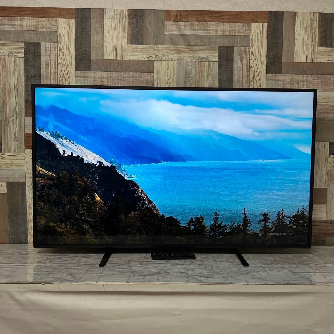 即日受渡❣️全国送料込シャープ55型耐久4K液晶モニター　スピーカーリモコン付