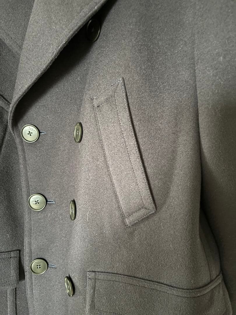 【美品】Paul Smith London ネイビーピーコート　毛100%