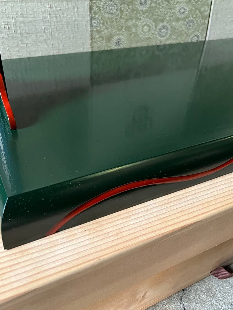 及台子 宗旦好　青漆一閑　伊藤表正作　組立式 木製漆器 茶道具 棚