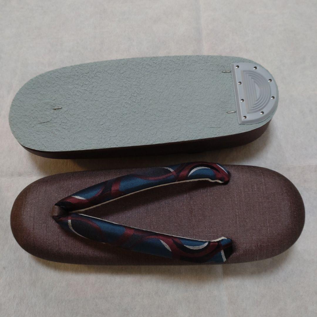 【新品】和装用バッグと揃いの低反発L草履セット　オーダー品　大容量バッグ　モダン