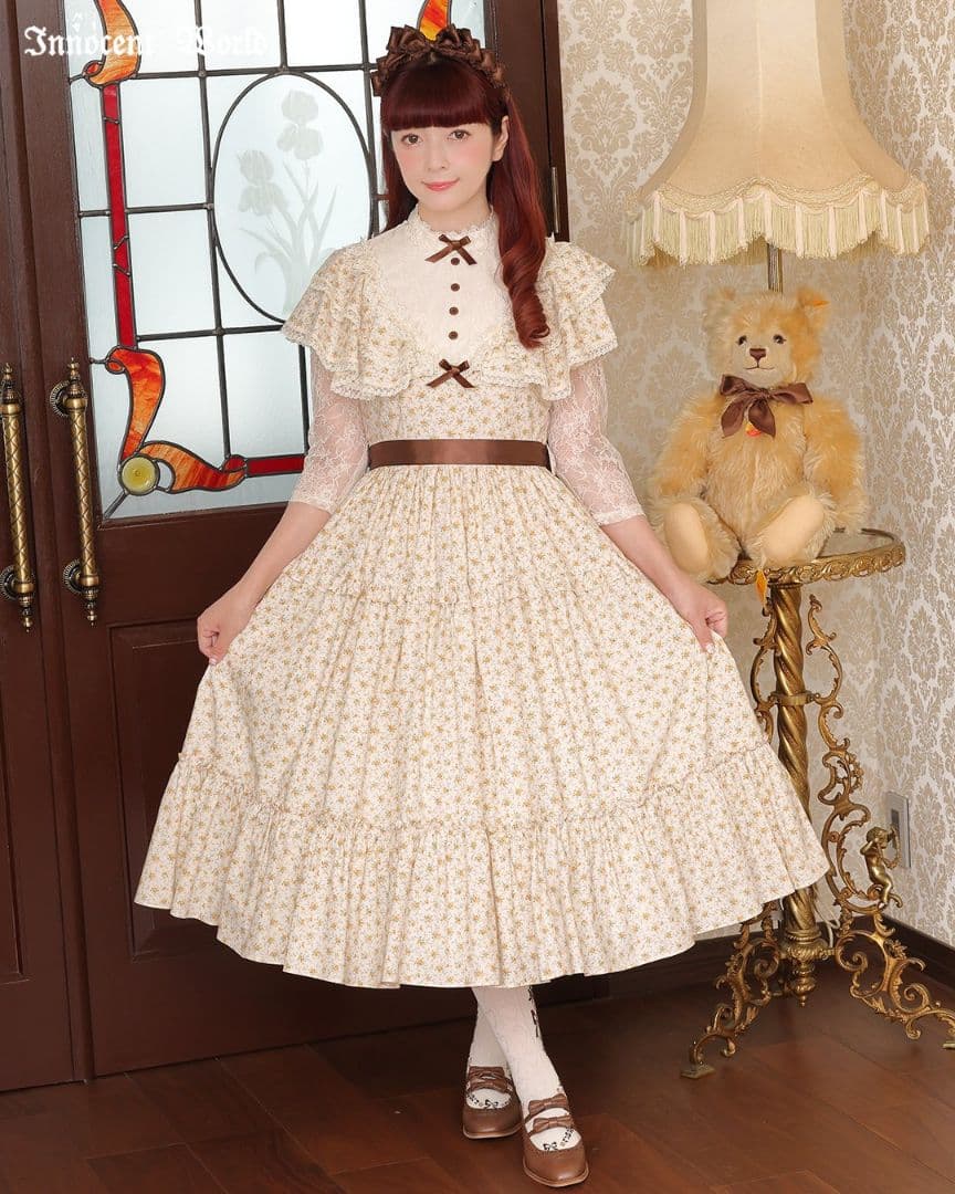 InnocentWorld　小さなブーケのショール風ワンピース　新品未使用