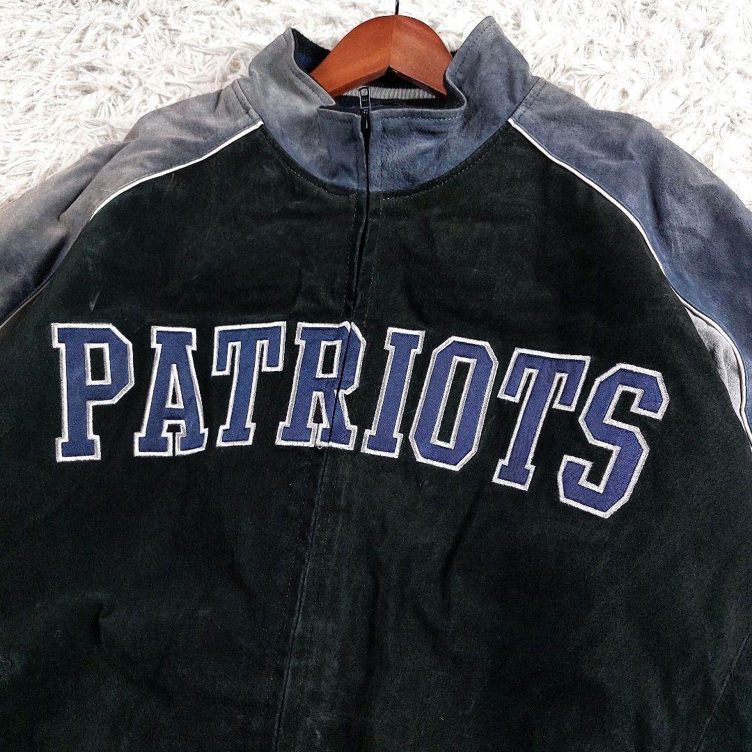 XXL 鬼フェード NFL ペイトニオッツ キルティング レザー両面 スタジャン