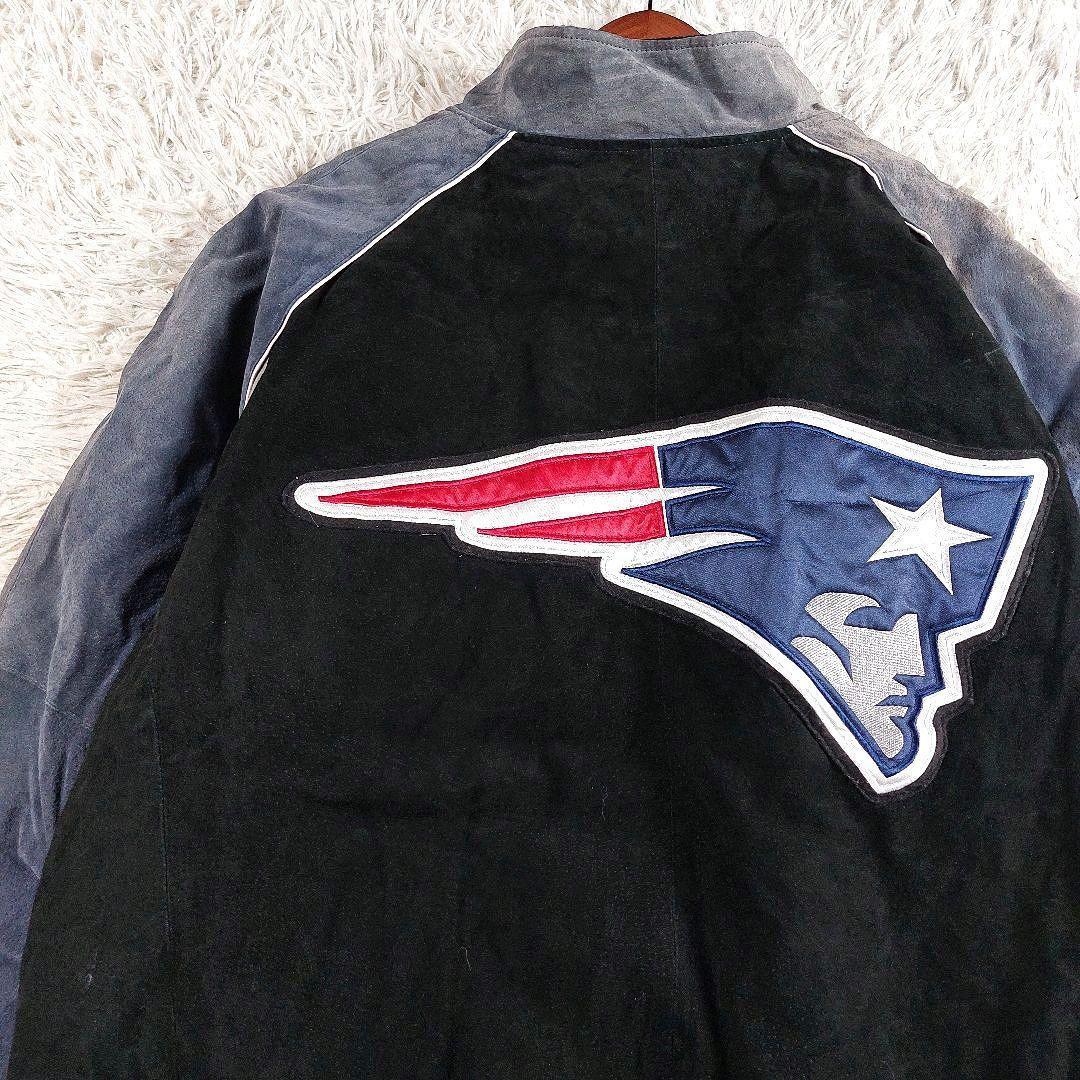 XXL 鬼フェード NFL ペイトニオッツ キルティング レザー両面 スタジャン