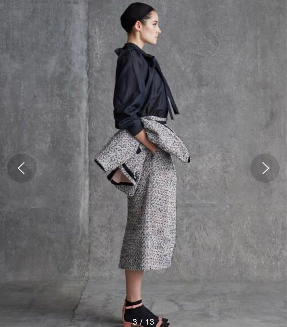 ＜Drawer（ドゥロワー）＞ コットンシルクボウタイブラウス