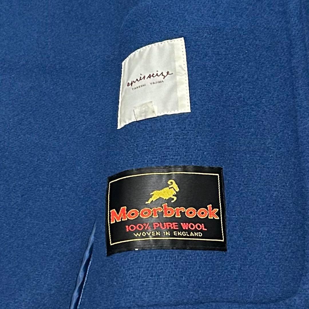 希少カラー　ムーアブルック　ヘリンボーン　ロングダッフルコート　丈100cm超