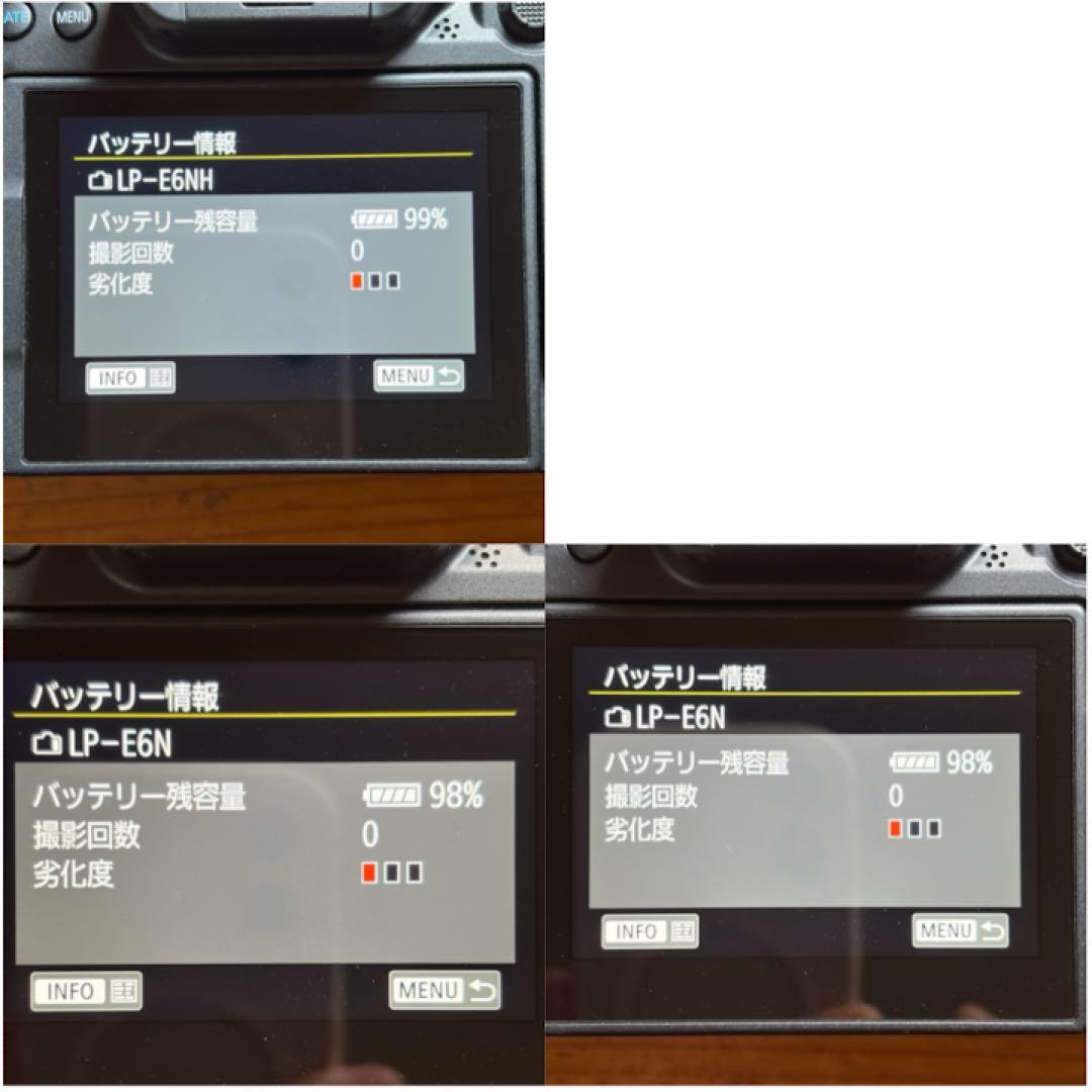 Canon EOS R6 ミラーレス一眼 本体 バッテリー3個付き