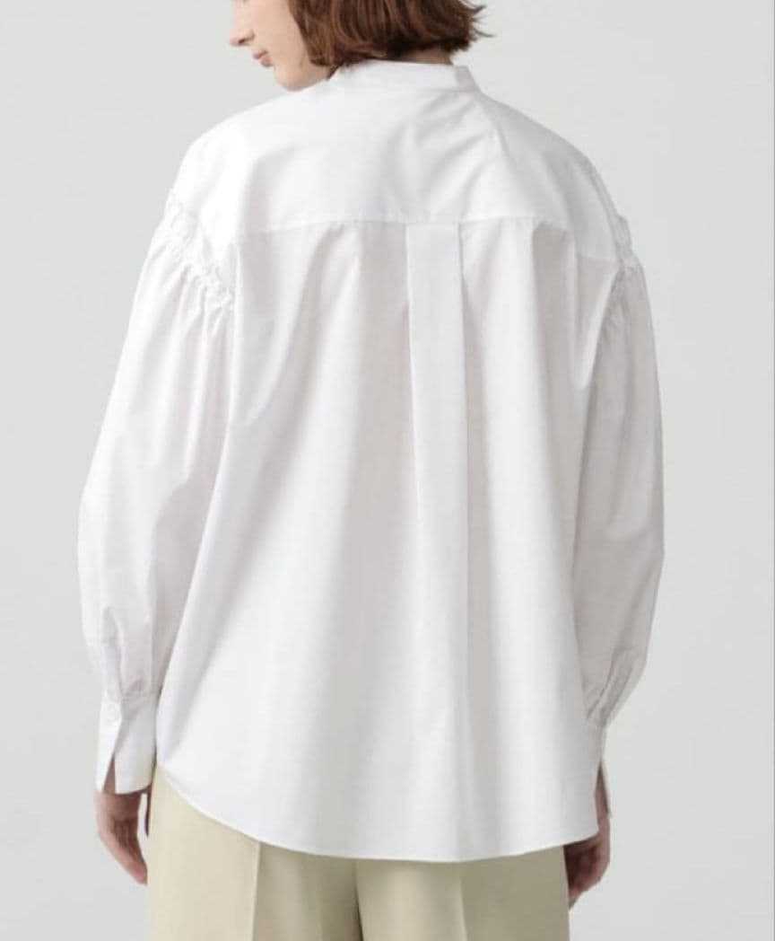 【新品】2025年セオリーリュクスVALENTINE SHIRTフリル 白