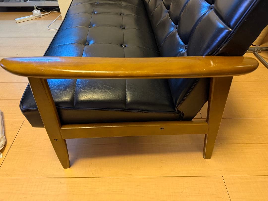 カリモク60 kチェア 2シーター ブラック 椅子 ダイニング ソファ