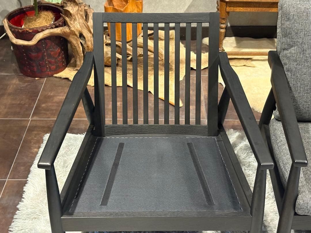 FUJIEI フジエイ　富士栄　アームソファ　リビング　ブラック　2脚　HZ