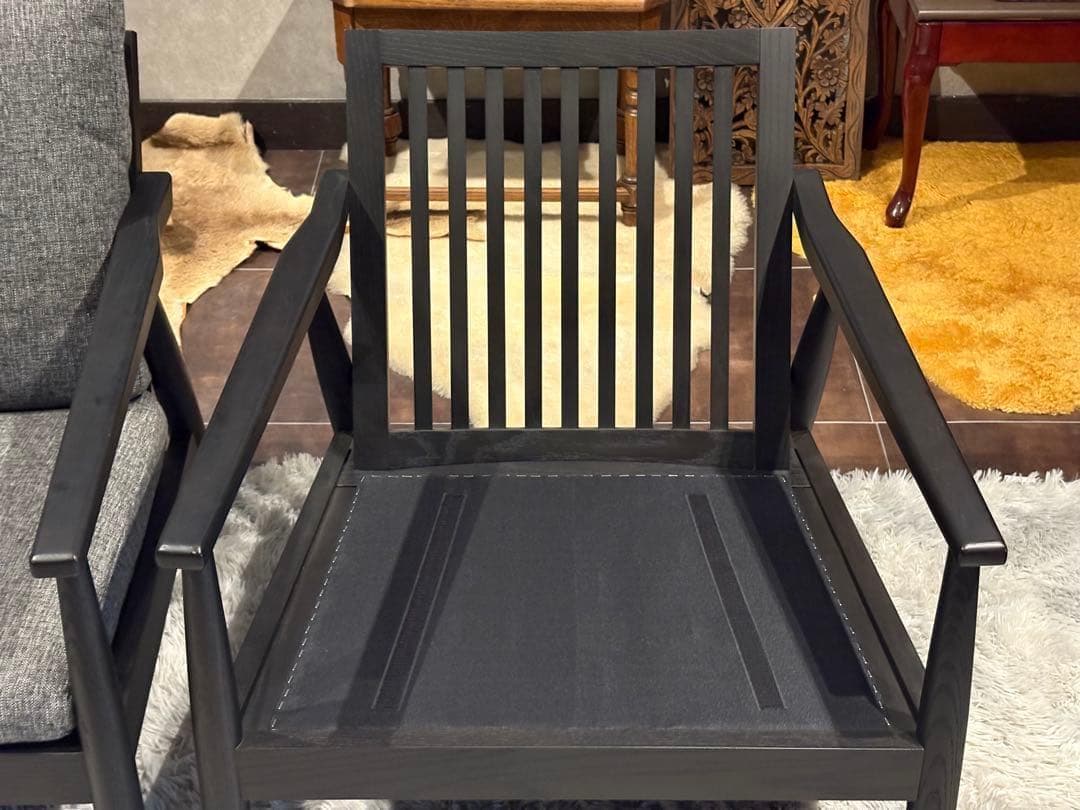 FUJIEI フジエイ　富士栄　アームソファ　リビング　ブラック　2脚　HZ