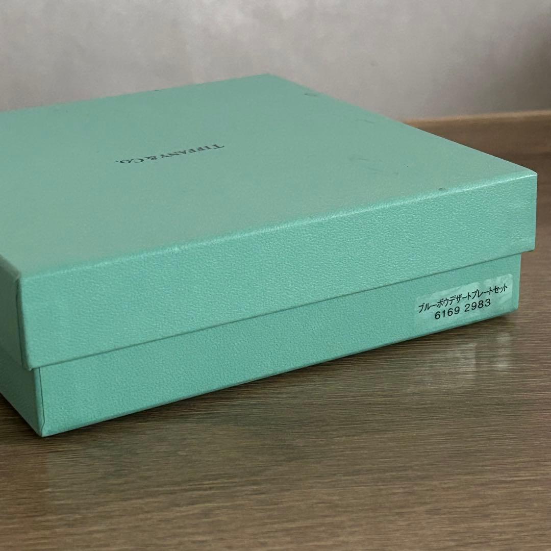 TIFFANY ティファニー ブルーボウデザート プレート 2枚セット