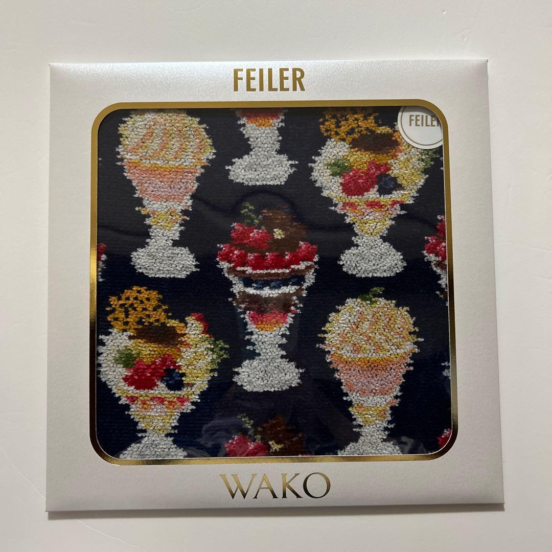 フェイラー×和光　ニューオータニ　スウィーツ柄コラボハンカチ4枚セット