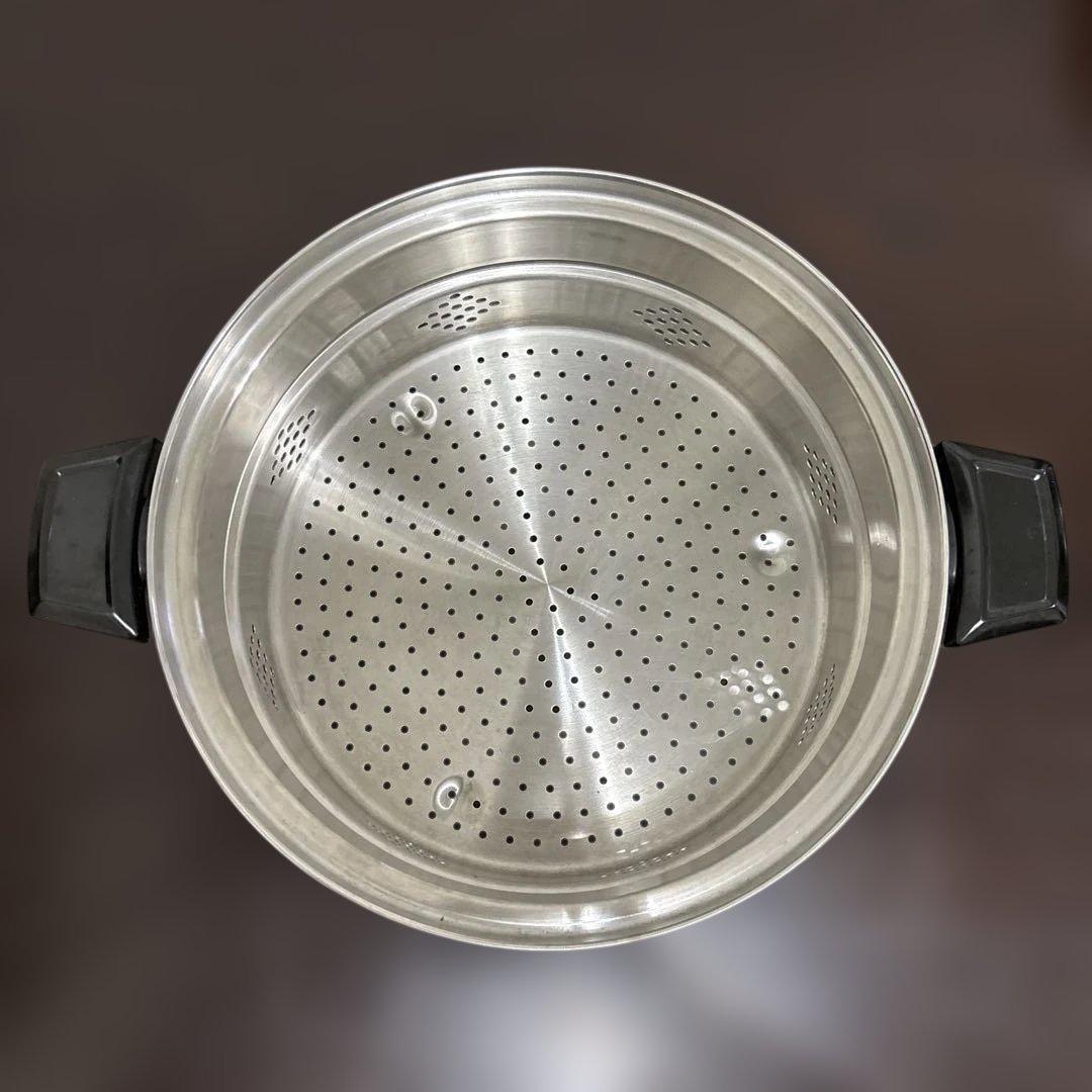 ロイヤルクイーン　大フライパン 6コート 大ドームカバー ラック 大スティーマー