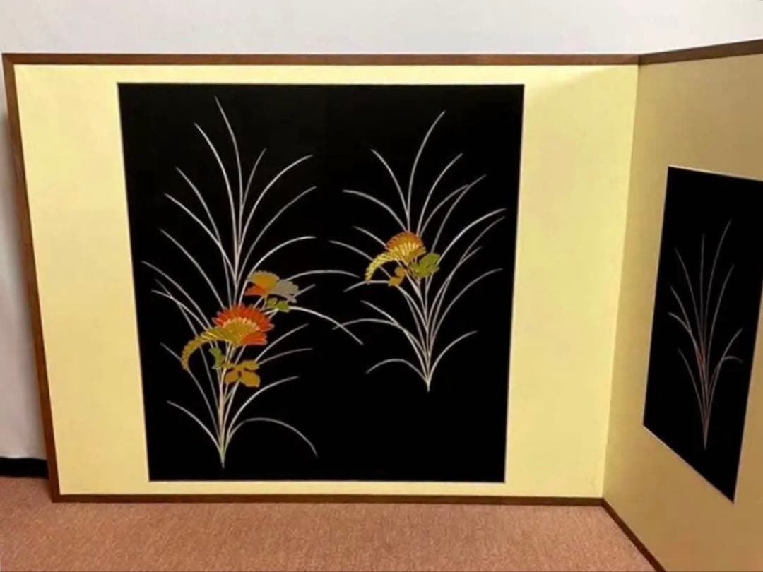 326【美品未使用】 屏風　風炉先屏風　茶席に通じる一期一会　お洒落なインテリア