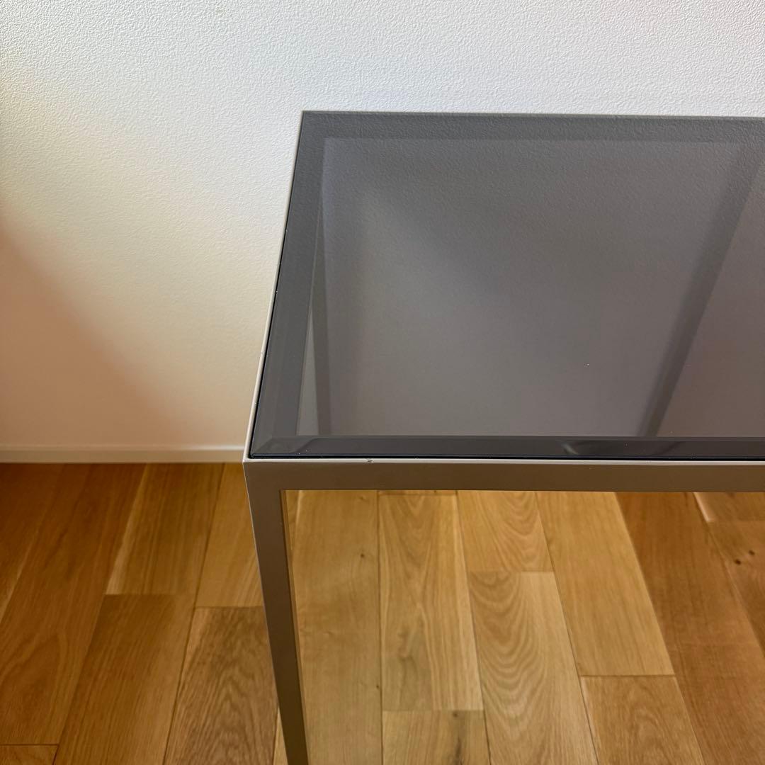 希少　パモウナ　サイドテーブル　ガラステーブル　モダンインテリア　ディスプレイ台