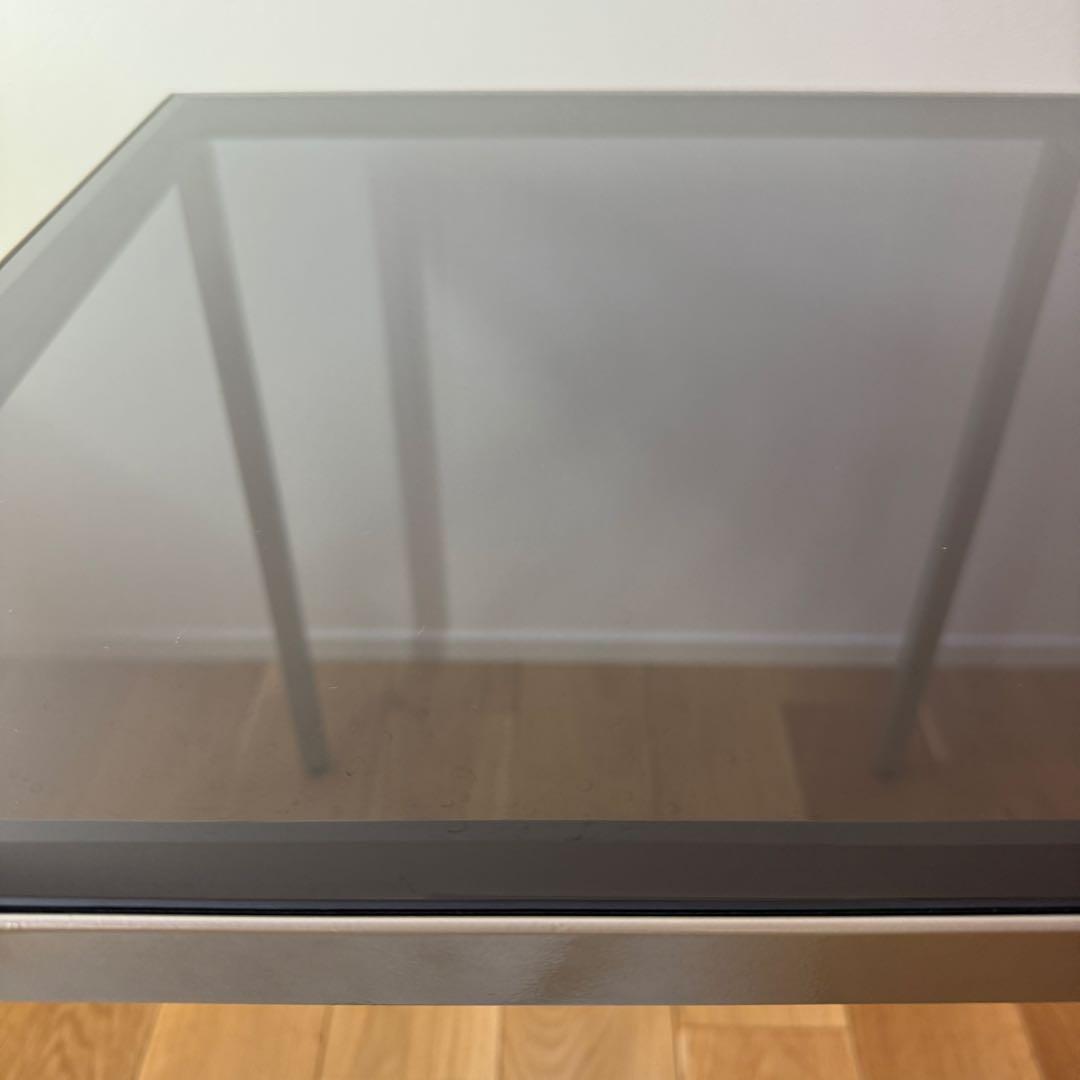 希少　パモウナ　サイドテーブル　ガラステーブル　モダンインテリア　ディスプレイ台