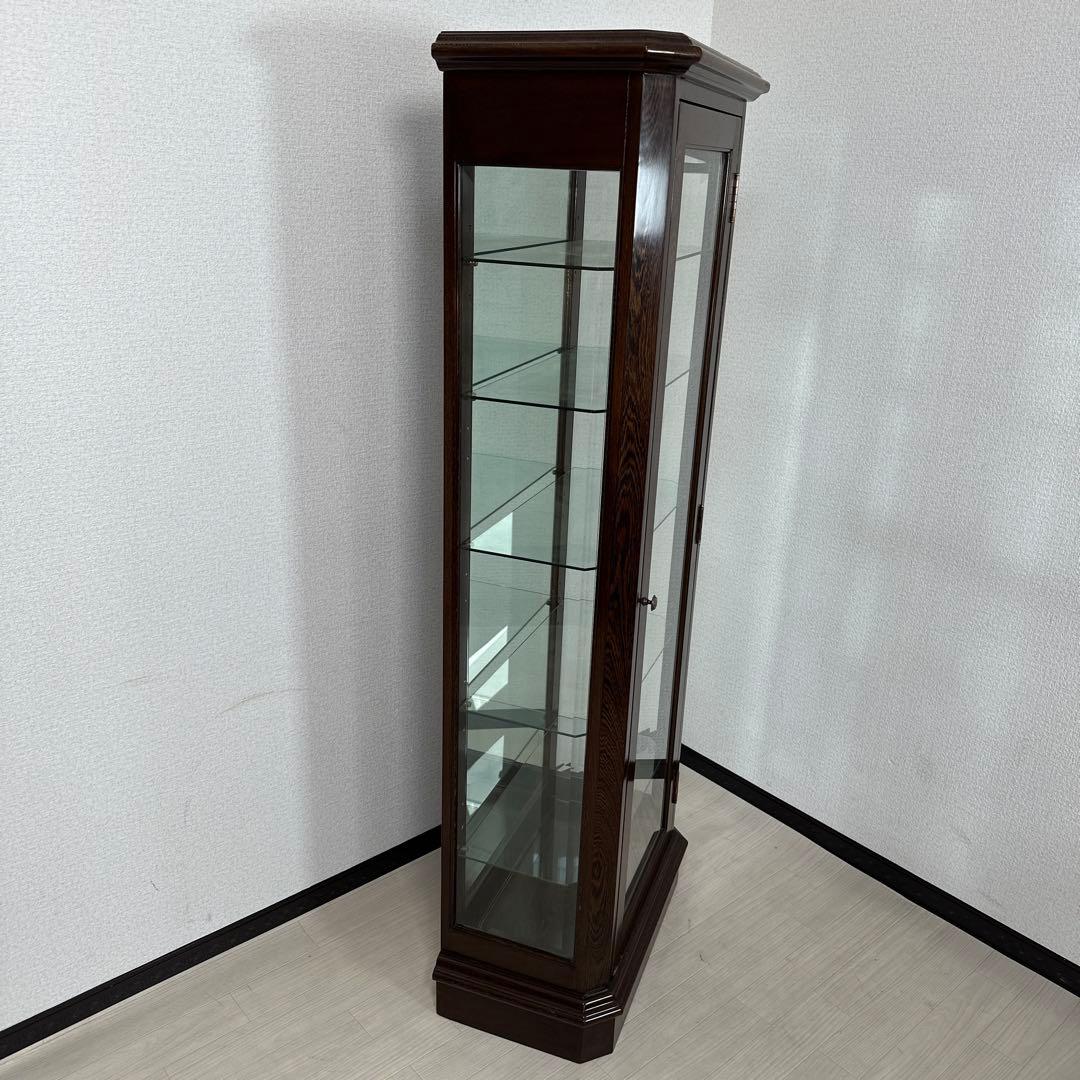 鉄刀木 タガヤサン 飾り棚 コレクションケース キュリオケース i4※