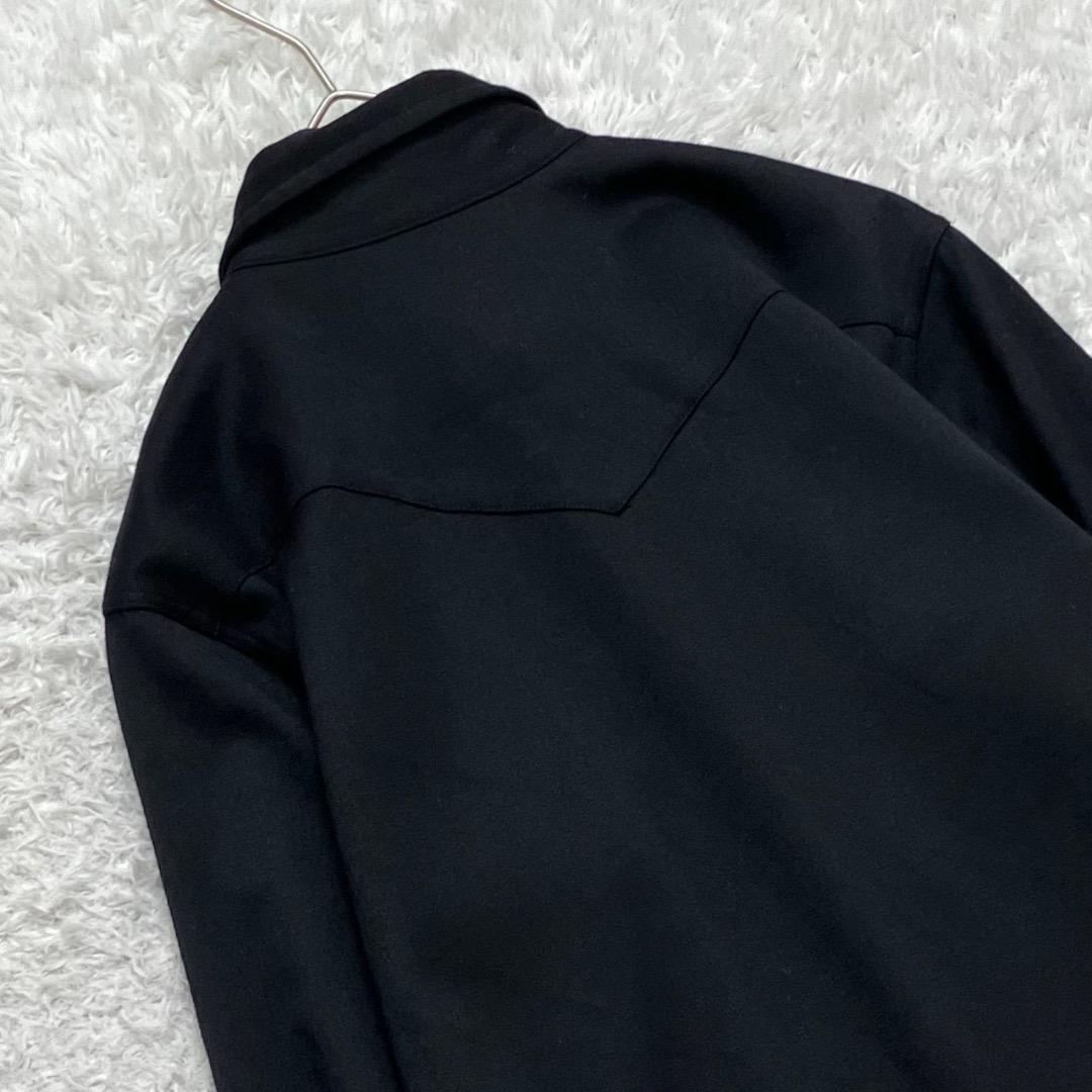 極美品✨マディソンブルー ウエスタンシャツ ウール 飾りボタン ブラック 02