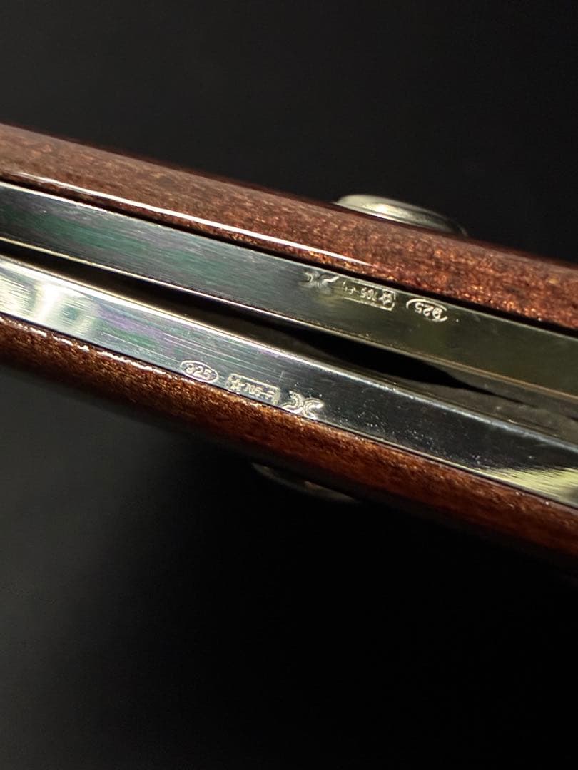 希少 DEL CONTE 純銀 フォトフレーム 両開き 2面 925刻印