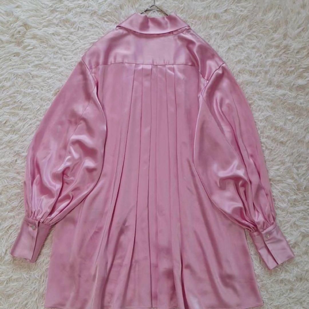 専用✨タグ付✨ルフィル 定価3.9万 現行品 クラシックサテンブラウス ピンク