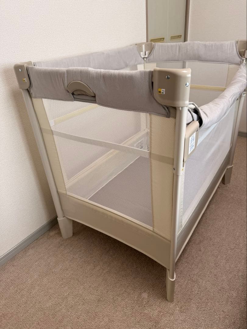 日本製の布団一式セット ココネルエアープラス AB ベビーベッド Aprica