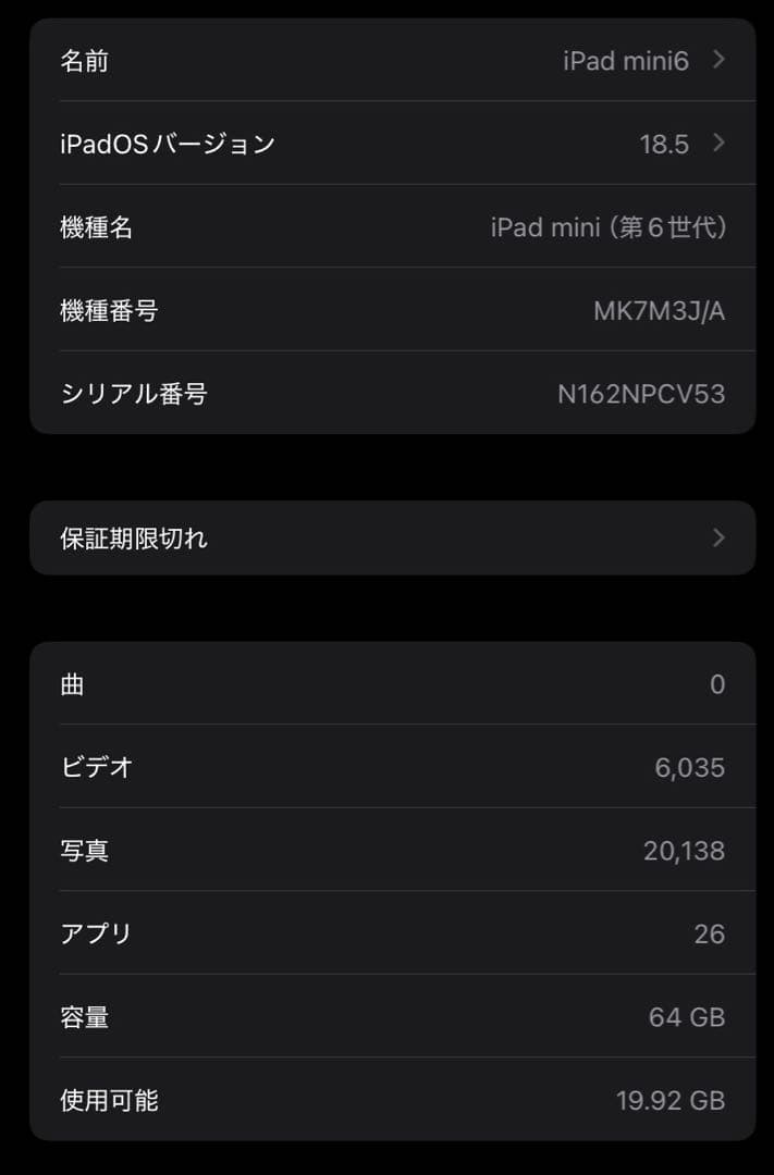 iPad mini6 Wi-Fi 64GB スペースグレイ＋付属品