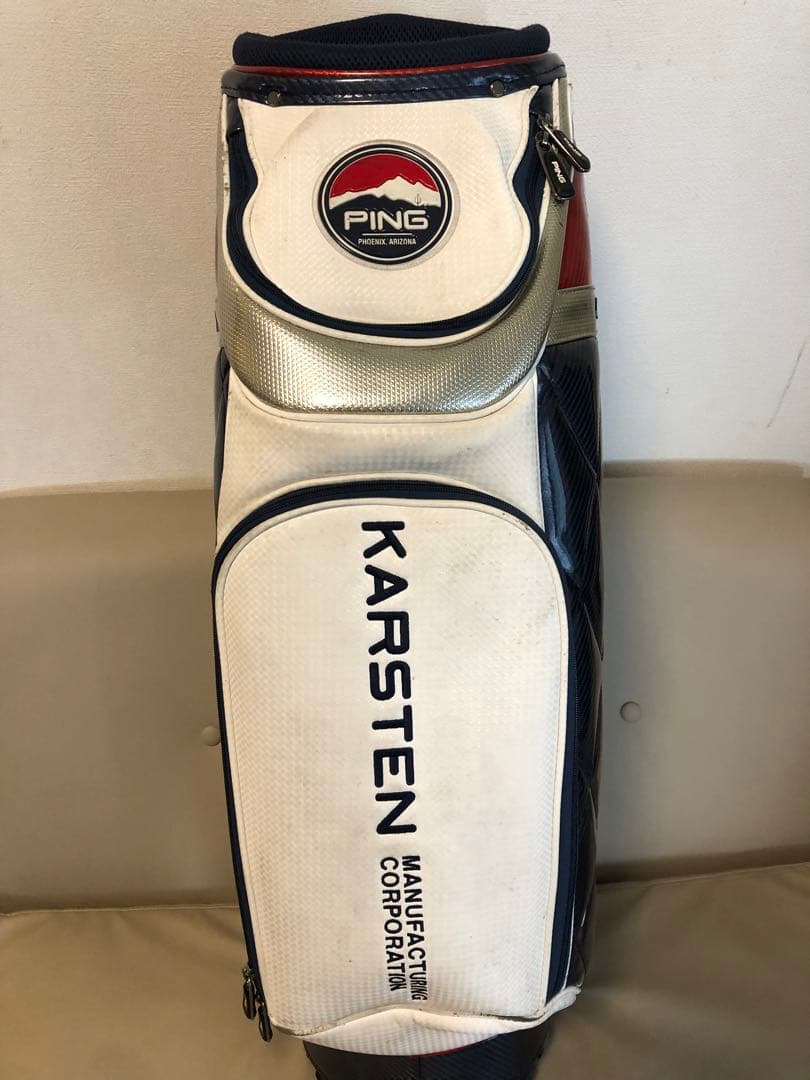 【送料込み】廃盤希少　完売品PING Karsten キャディバッグ　ピン