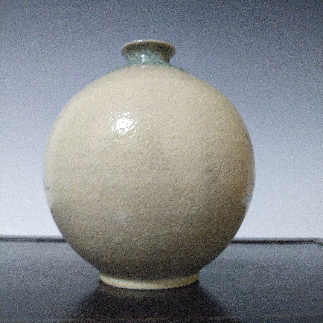 NO651 相馬駒焼　花瓶　田代法橋　馬絵