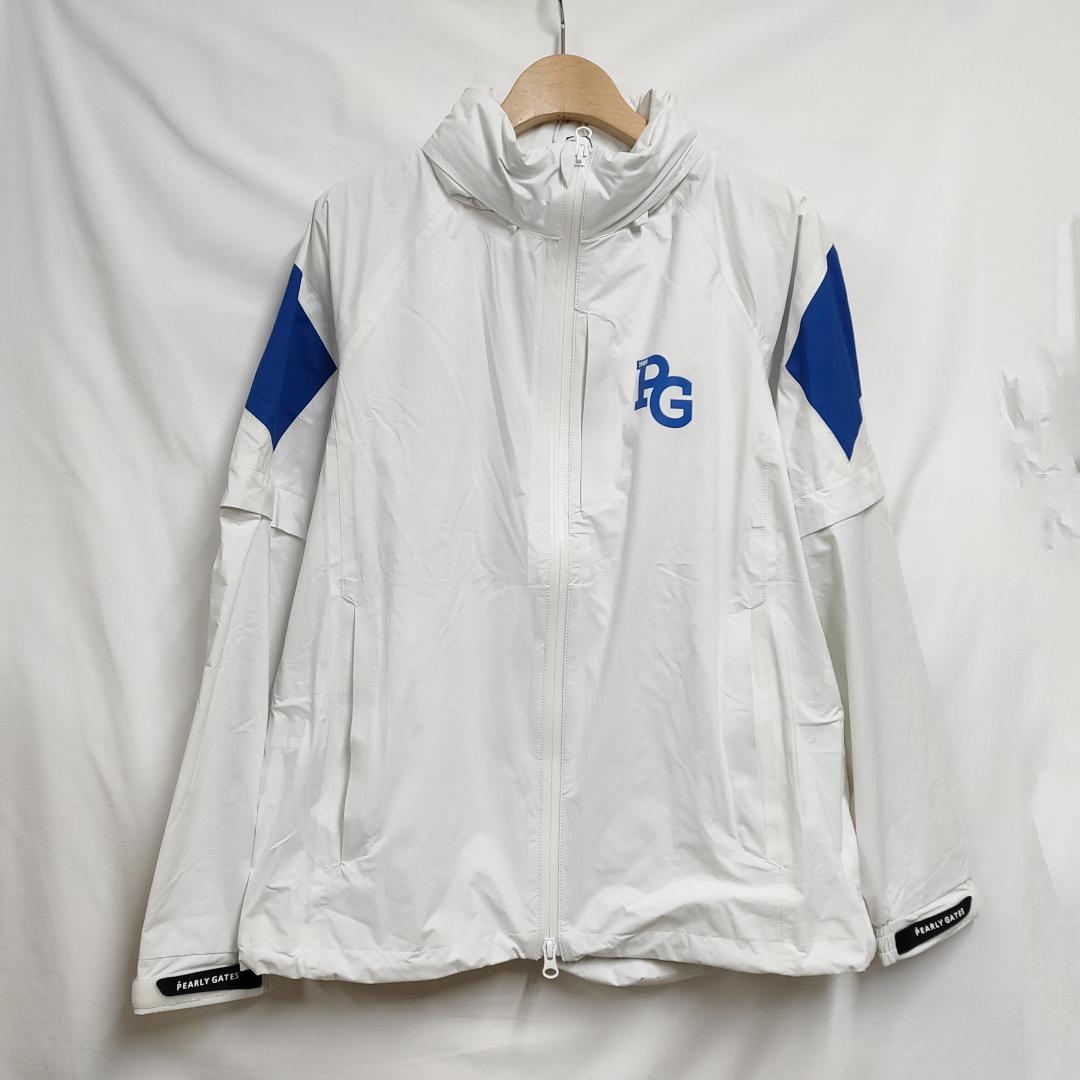 ○★新品未使用 パーリーゲイツ リップストップレインスーツ上下セット ホワイトS