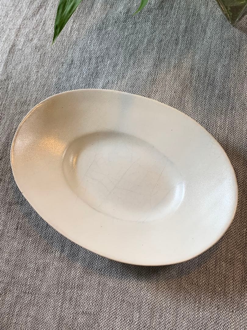 安藤雅信　初期作品　ギャルリ百草　楕円　オランダプレート　美品　希少