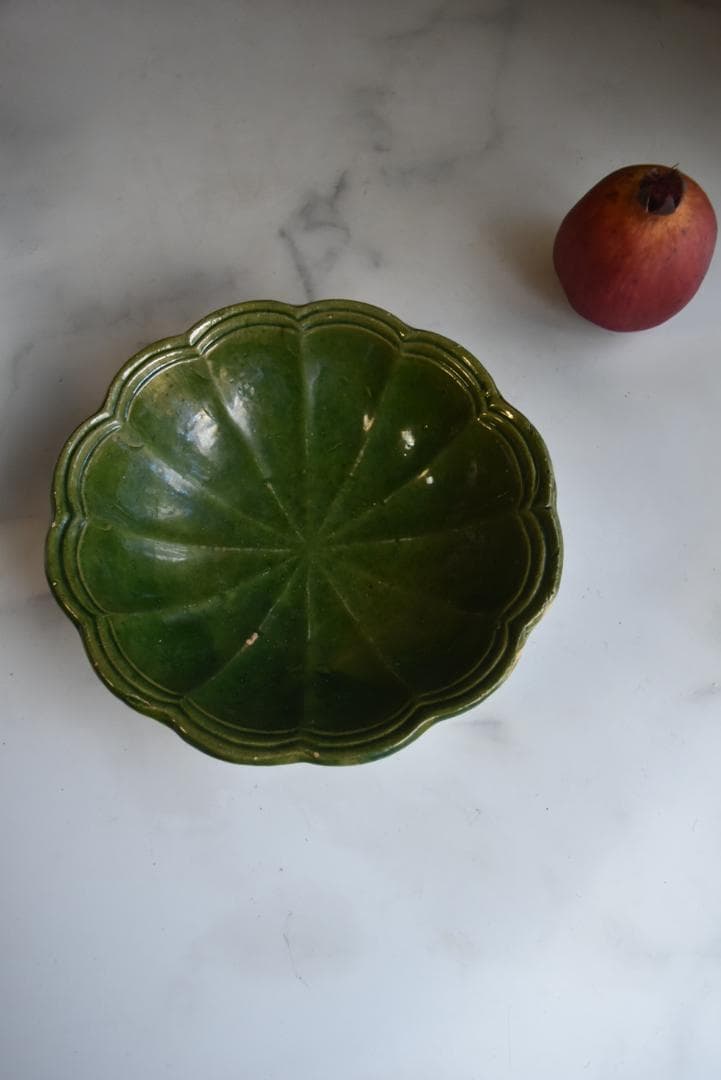 専用　眺めの良い輪花鉢　フランスアンティーク　西洋民藝　19世紀