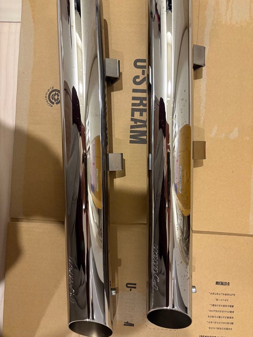 ハーレー　パイソン　スラッシュカットマフラー スポーツスター　XL883