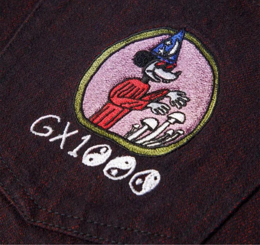 GX1000 紫 パープル バギーデニムパンツ ワイド w36