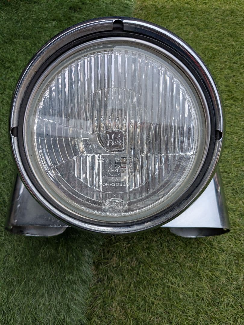 ハーレーFLSTCヘッドライトナセルキット中古　クローム