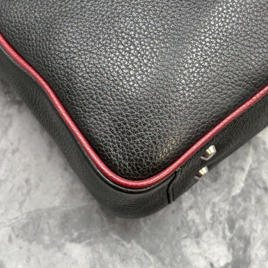 未使用級 タケオキクチ 2wayブリーフケース オールレザー ブラック 現行