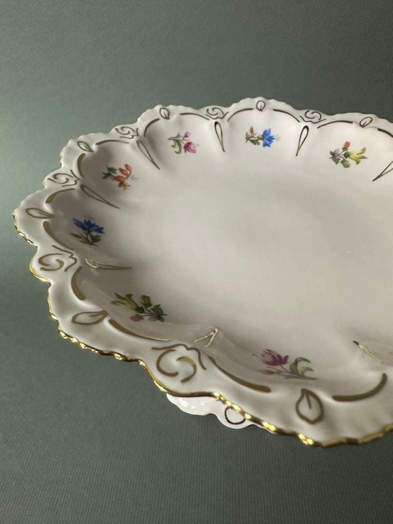 状態良好◇ショドフ　ホドフ　H &Ｃ◇ピンクポーセリン　コンポート皿　小さめ