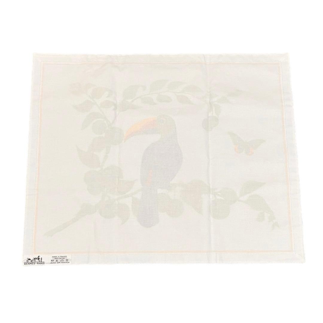 HERMES エルメス　レア　ランチョンマット　トゥカン　2枚セット　鳥　オウム