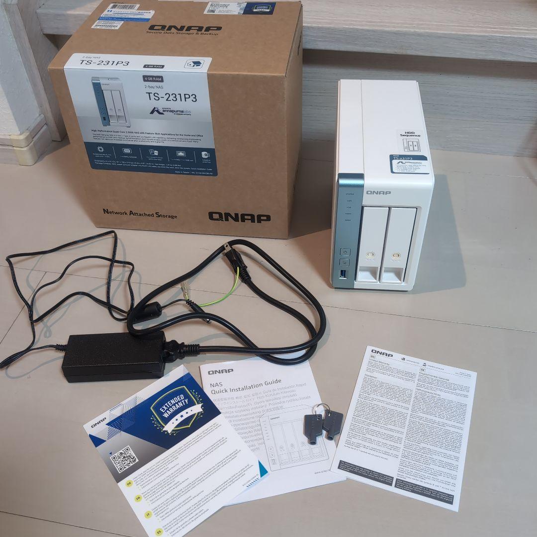 QNAP NAS 2ベイ USB 3.0