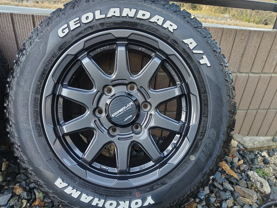 美品 アルミ 16インチ ヨコハマ ジオランダー AT 215 65 16