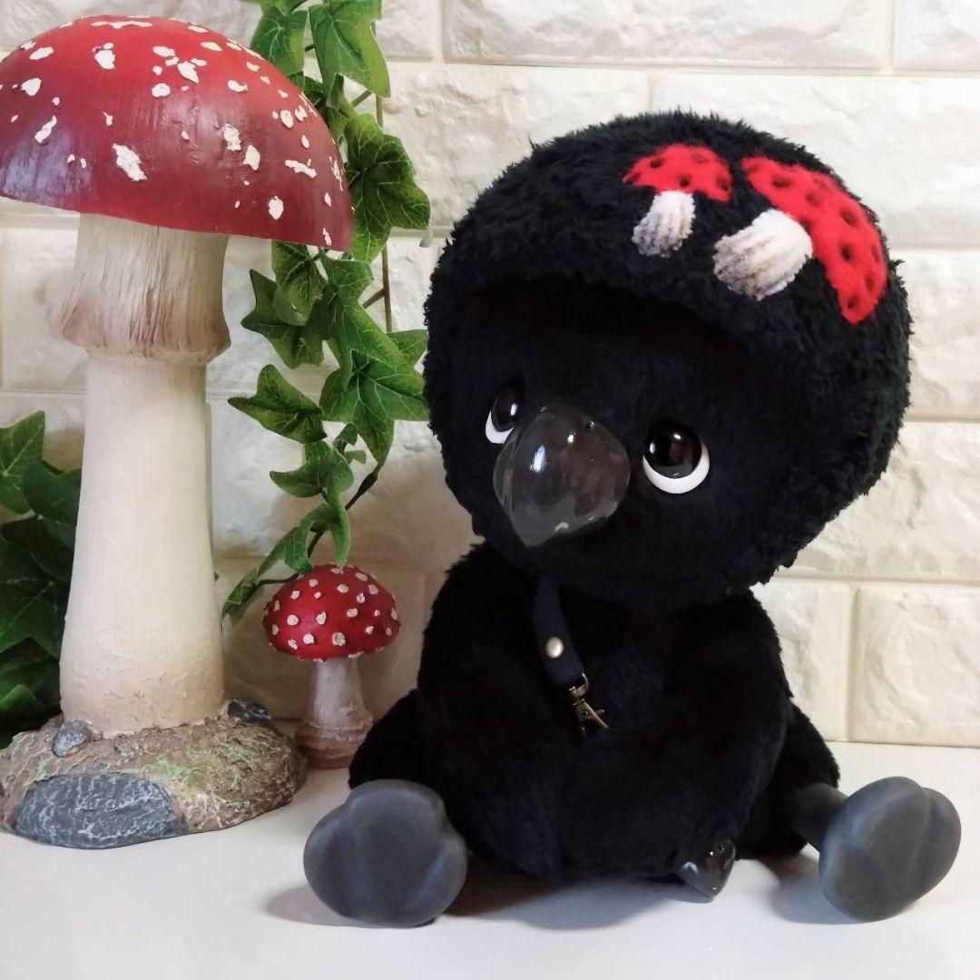 ぬいぐるみ✽アートドール✽カラスのかーくん✽手足可動✽デラックスサイズ