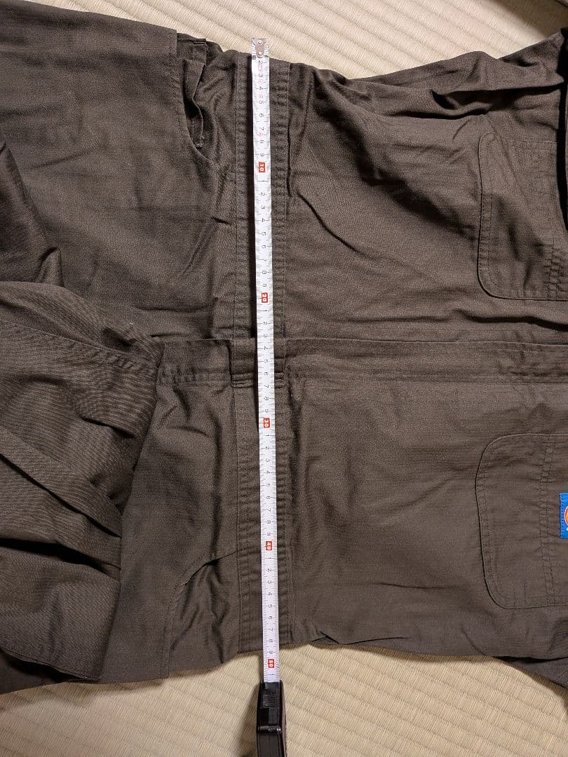 Dickies ブラウンオーバーオール 4L半袖、長袖2枚組
